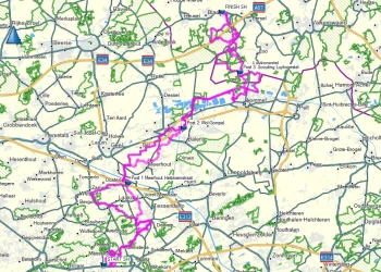 Routes-afbeelding op homepage